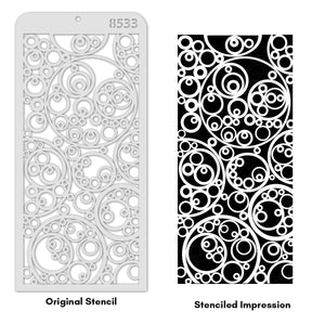 iCraft Multi-Surface Stencils - Perfect for Walls, DIY & Resin Art Projects | Reusable | Layering 4" x 8" Stencil-8533