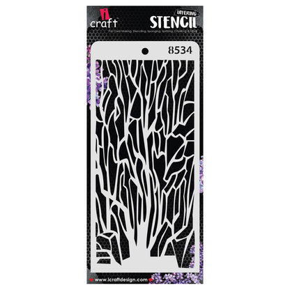 iCraft Multi-Surface Stencils - Perfect for Walls, DIY & Resin Art Projects | Reusable | Layering 4" x 8" Stencil-8534