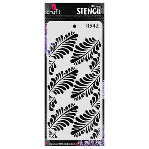 iCraft Multi-Surface Stencils - Perfect for Walls, DIY & Resin Art Projects | Reusable | Layering 4" x 8" Stencil-8542