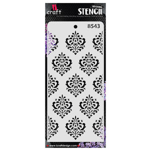 iCraft Multi-Surface Stencils - Perfect for Walls, DIY & Resin Art Projects | Reusable | Layering 4" x 8" Stencil-8543