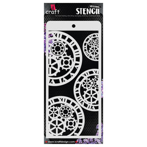iCraft Multi-Surface Stencils - Perfect for Walls, DIY & Resin Art Projects | Reusable | Layering 4" x 8" Stencil-8544