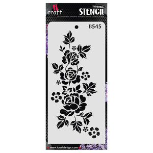 iCraft Multi-Surface Stencils - Perfect for Walls, DIY & Resin Art Projects | Reusable | Layering 4" x 8" Stencil-8545