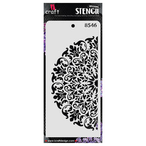 iCraft Multi-Surface Stencils - Perfect for Walls, DIY & Resin Art Projects | Reusable | Layering 4" x 8" Stencil-8546