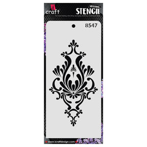 iCraft Multi-Surface Stencils - Perfect for Walls, DIY & Resin Art Projects | Reusable | Layering 4" x 8" Stencil-8547
