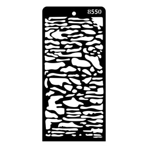 iCraft Multi-Surface Stencils - Perfect for Walls, DIY & Resin Art Projects | Reusable | Layering 4" x 8" Stencil-8550