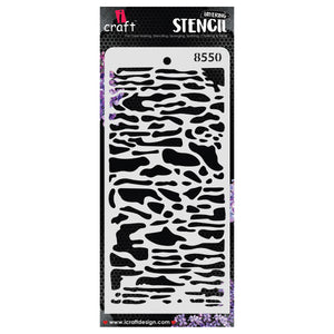 iCraft Multi-Surface Stencils - Perfect for Walls, DIY & Resin Art Projects | Reusable | Layering 4" x 8" Stencil-8550