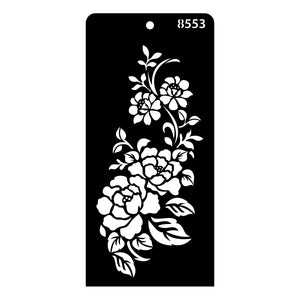 iCraft Multi-Surface Stencils - Perfect for Walls, DIY & Resin Art Projects | Reusable | Layering 4" x 8" Stencil-8553