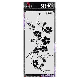 iCraft Multi-Surface Stencils - Perfect for Walls, DIY & Resin Art Projects | Reusable | Layering 4" x 8" Stencil-8561