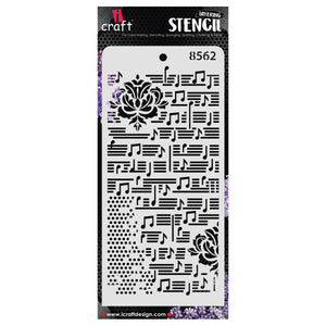 iCraft Multi-Surface Stencils - Perfect for Walls, DIY & Resin Art Projects | Reusable | Layering 4" x 8" Stencil-8562