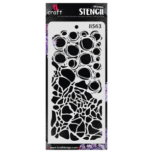 iCraft Multi-Surface Stencils - Perfect for Walls, DIY & Resin Art Projects | Reusable | Layering 4" x 8" Stencil-8563