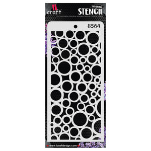 iCraft Multi-Surface Stencils - Perfect for Walls, DIY & Resin Art Projects | Reusable | Layering 4" x 8" Stencil-8564