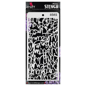 iCraft Multi-Surface Stencils - Perfect for Walls, DIY & Resin Art Projects | Reusable | Layering 4" x 8" Stencil-8565