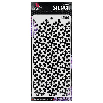 iCraft Multi-Surface Stencils - Perfect for Walls, DIY & Resin Art Projects | Reusable | Layering 4" x 8" Stencil-8566