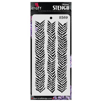 iCraft Multi-Surface Stencils - Perfect for Walls, DIY & Resin Art Projects | Reusable | Layering 4" x 8" Stencil-8569
