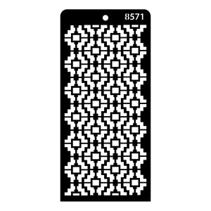 iCraft Multi-Surface Stencils - Perfect for Walls, DIY & Resin Art Projects | Reusable | Layering 4" x 8" Stencil-8571