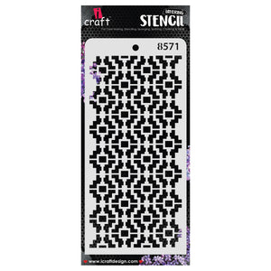 iCraft Multi-Surface Stencils - Perfect for Walls, DIY & Resin Art Projects | Reusable | Layering 4" x 8" Stencil-8571