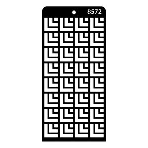 iCraft Multi-Surface Stencils - Perfect for Walls, DIY & Resin Art Projects | Reusable | Layering 4" x 8" Stencil-8572