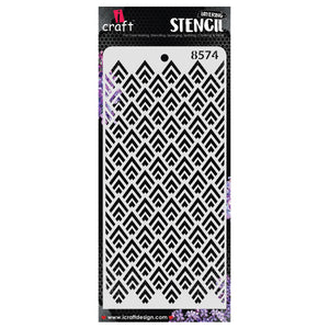 iCraft Multi-Surface Stencils - Perfect for Walls, DIY & Resin Art Projects | Reusable | Layering 4" x 8" Stencil-8574