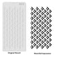 iCraft Multi-Surface Stencils - Perfect for Walls, DIY & Resin Art Projects | Reusable | Layering 4" x 8" Stencil-8575