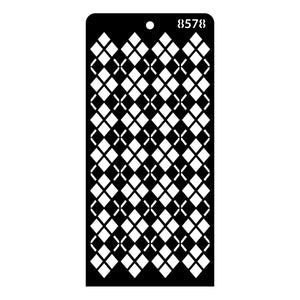iCraft Multi-Surface Stencils - Perfect for Walls, DIY & Resin Art Projects | Reusable | Layering 4" x 8" Stencil-8578