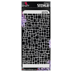 iCraft Multi-Surface Stencils - Perfect for Walls, DIY & Resin Art Projects | Reusable | Layering 4" x 8" Stencil-8579