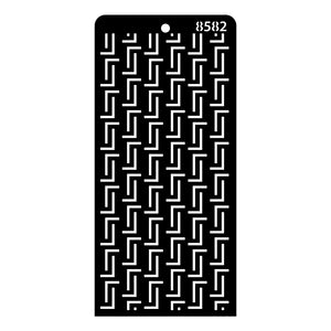 iCraft Multi-Surface Stencils - Perfect for Walls, DIY & Resin Art Projects | Reusable | Layering 4" x 8" Stencil-8582