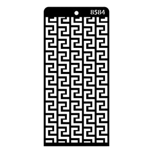 iCraft Multi-Surface Stencils - Perfect for Walls, DIY & Resin Art Projects | Reusable | Layering 4" x 8" Stencil-8584