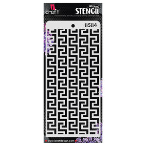 iCraft Multi-Surface Stencils - Perfect for Walls, DIY & Resin Art Projects | Reusable | Layering 4" x 8" Stencil-8584