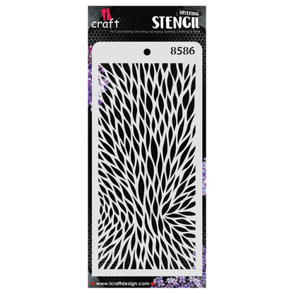 iCraft Multi-Surface Stencils - Perfect for Walls, DIY & Resin Art Projects | Reusable | Layering 4" x 8" Stencil-8586