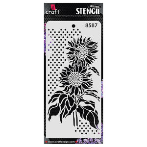 iCraft Multi-Surface Stencils - Perfect for Walls, DIY & Resin Art Projects | Reusable | Layering 4" x 8" Stencil-8587