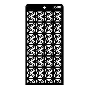 iCraft Multi-Surface Stencils - Perfect for Walls, DIY & Resin Art Projects | Reusable | Layering 4" x 8" Stencil-8588