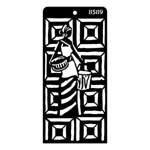 iCraft Multi-Surface Stencils - Perfect for Walls, DIY & Resin Art Projects | Reusable | Layering 4" x 8" Stencil-8589