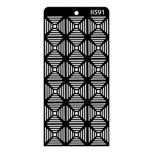 iCraft Multi-Surface Stencils - Perfect for Walls, DIY & Resin Art Projects | Reusable | Layering 4" x 8" Stencil-8591