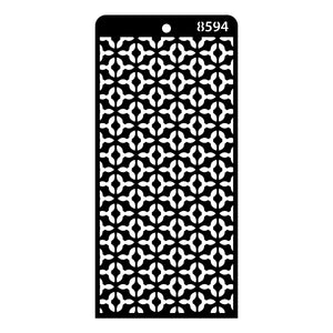iCraft Multi-Surface Stencils - Perfect for Walls, DIY & Resin Art Projects | Reusable | Layering 4" x 8" Stencil-8594