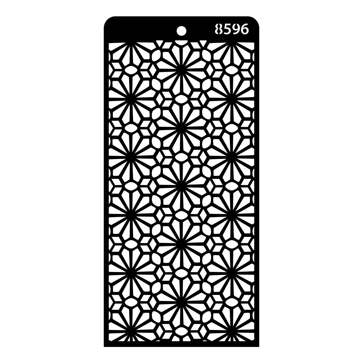 iCraft Multi-Surface Stencils - Perfect for Walls, DIY & Resin Art Projects | Reusable | Layering 4" x 8" Stencil-8596