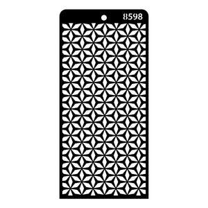 iCraft Multi-Surface Stencils - Perfect for Walls, DIY & Resin Art Projects | Reusable | Layering 4" x 8" Stencil-8598