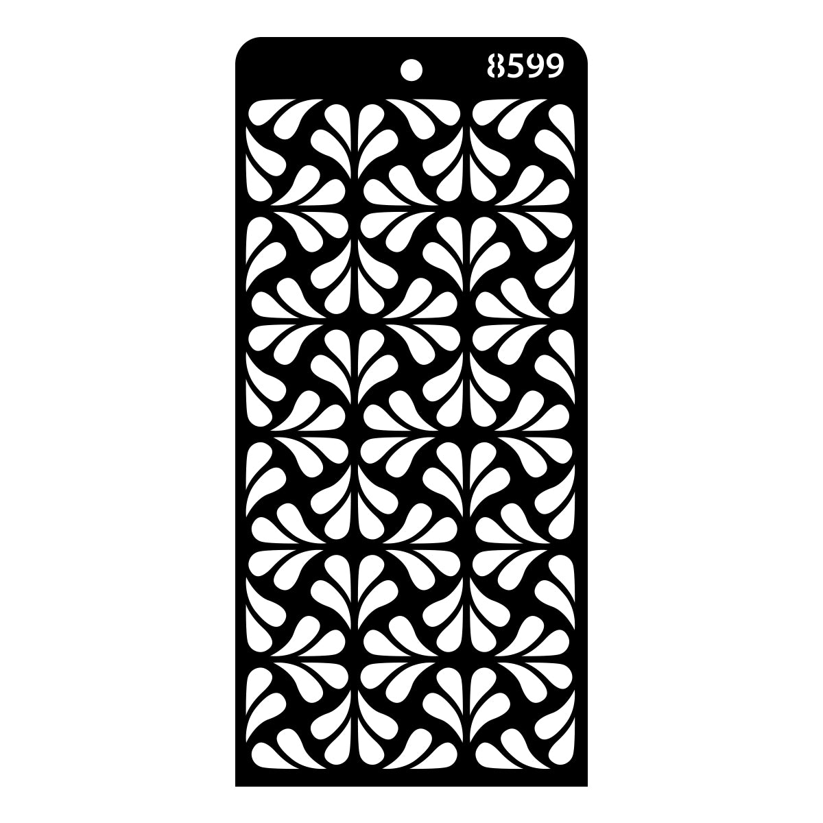 iCraft Multi-Surface Stencils - Perfect for Walls, DIY & Resin Art Projects | Reusable | Layering 4" x 8" Stencil-8599