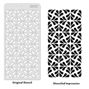 iCraft Multi-Surface Stencils - Perfect for Walls, DIY & Resin Art Projects | Reusable | Layering 4" x 8" Stencil-8599