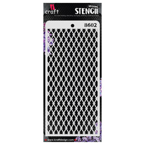 iCraft Multi-Surface Stencils - Perfect for Walls, DIY & Resin Art Projects | Reusable | Layering 4" x 8" Stencil-8602