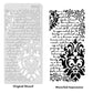 iCraft Multi-Surface Stencils - Perfect for Walls, DIY & Resin Art Projects | Reusable | Layering 4" x 8" Stencil-8605
