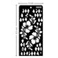 iCraft Multi-Surface Stencils - Perfect for Walls, DIY & Resin Art Projects | Reusable | Layering 4" x 8" Stencil-8608
