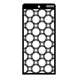 iCraft Multi-Surface Stencils - Perfect for Walls, DIY & Resin Art Projects | Reusable | Layering 4" x 8" Stencil-8609
