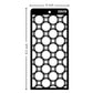 iCraft Multi-Surface Stencils - Perfect for Walls, DIY & Resin Art Projects | Reusable | Layering 4" x 8" Stencil-8609