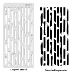iCraft Multi-Surface Stencils - Perfect for Walls, DIY & Resin Art Projects | Reusable | Layering 4" x 8" Stencil-8610