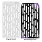 iCraft Multi-Surface Stencils - Perfect for Walls, DIY & Resin Art Projects | Reusable | Layering 4" x 8" Stencil-8610