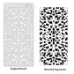 iCraft Multi-Surface Stencils - Perfect for Walls, DIY & Resin Art Projects | Reusable | Layering 4" x 8" Stencil-8611