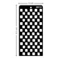 iCraft Multi-Surface Stencils - Perfect for Walls, DIY & Resin Art Projects | Reusable | Layering 4" x 8" Stencil-8612