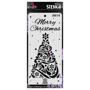 iCraft Multi-Surface Stencils - Perfect for Walls, DIY & Resin Art Projects | Reusable | Layering 4" x 8" Stencil-8614