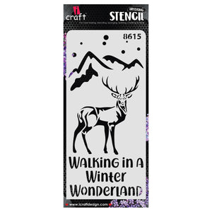 iCraft Multi-Surface Stencils - Perfect for Walls, DIY & Resin Art Projects | Reusable | Layering 4" x 8" Stencil-8615