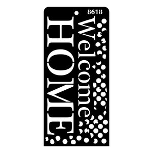 iCraft Multi-Surface Stencils - Perfect for Walls, DIY & Resin Art Projects | Reusable | Layering 4" x 8" Stencil-8618